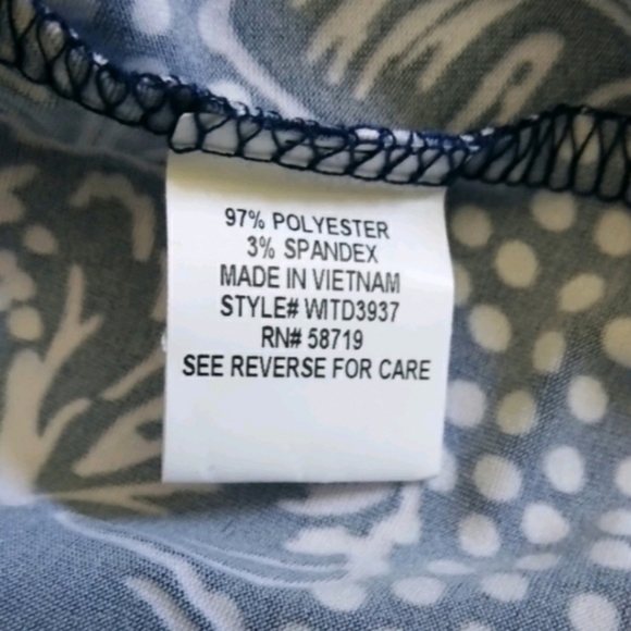 B31 NWT Ny Collection Tie Sleeve Floral Print Dress - Picture 4 of 5